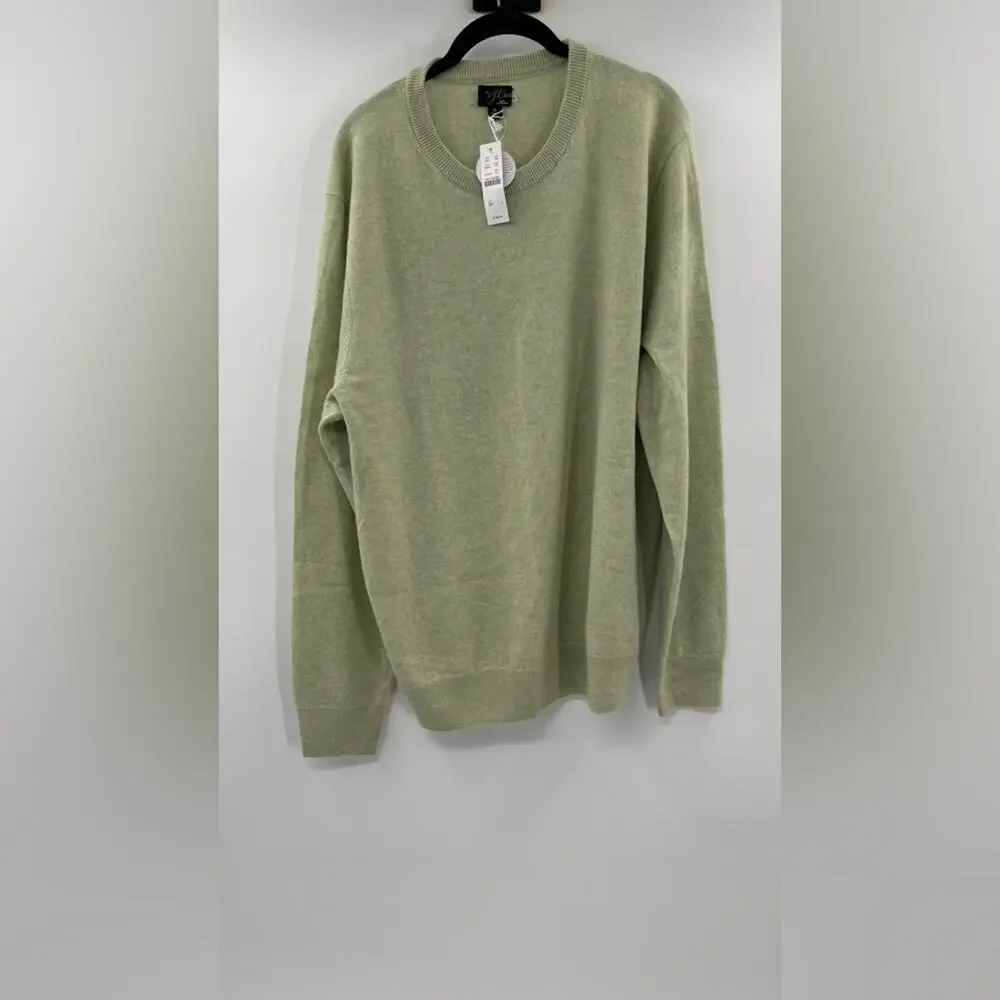 J.Crew Cashmere crewneck sweater Heather Pistachio